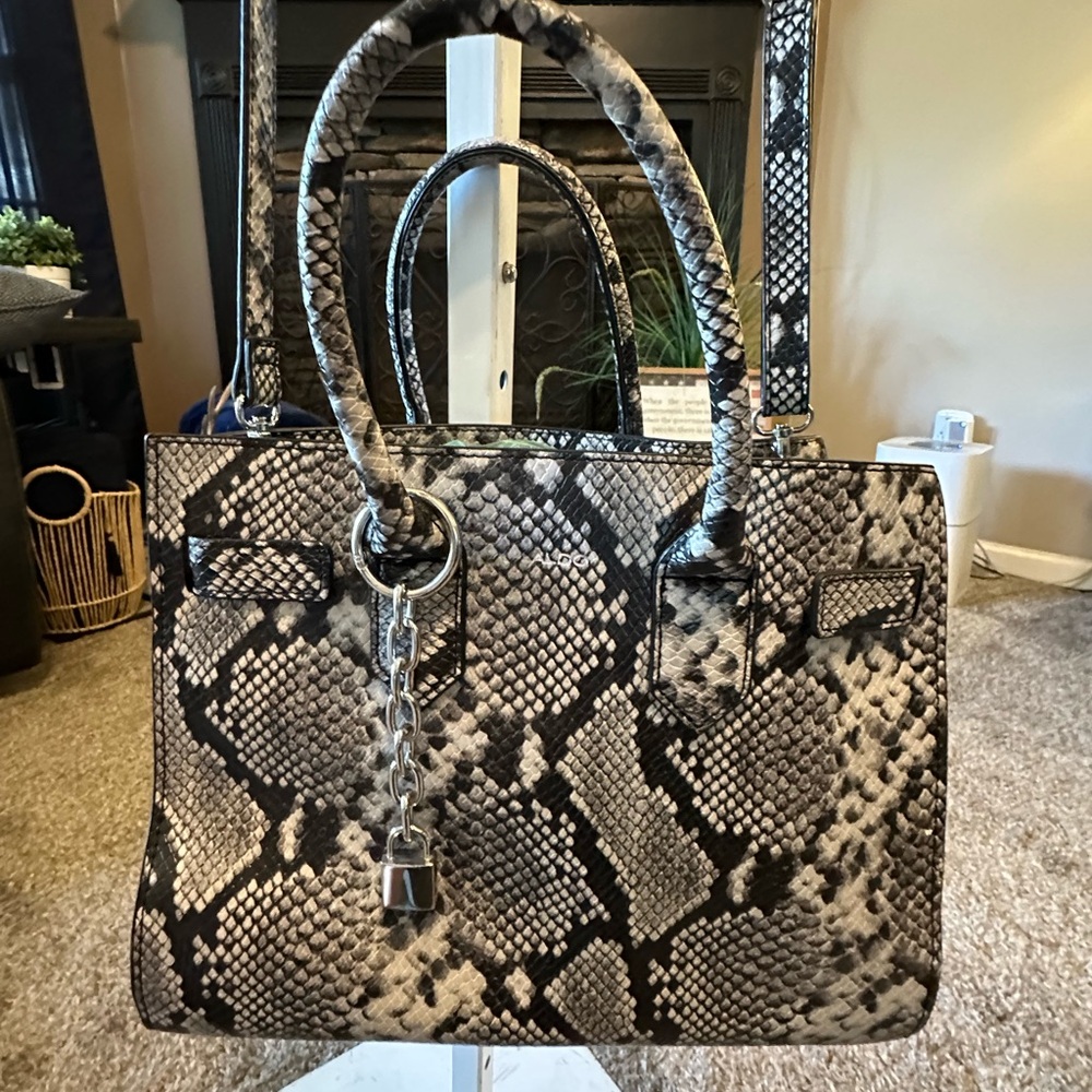 Aldo Snake Print Satchel